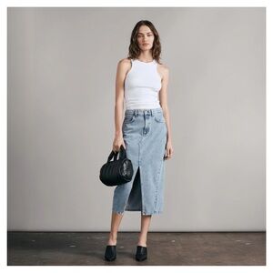 RAG & BONE • Pencil Splice Midi Skirt in Alisha